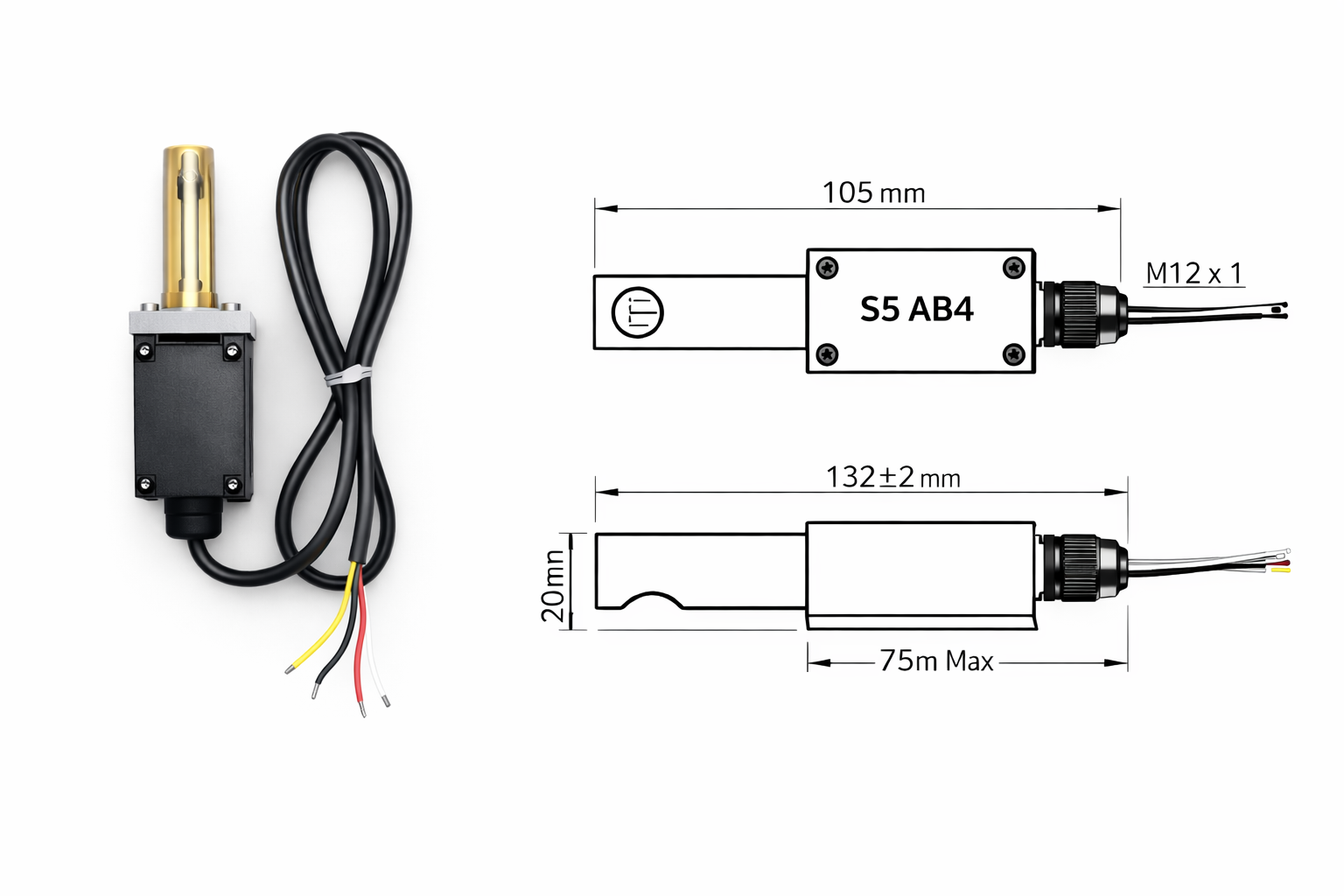 S5 AB4 UV flame detector for industrial burner monitoring and combustion safety systems
